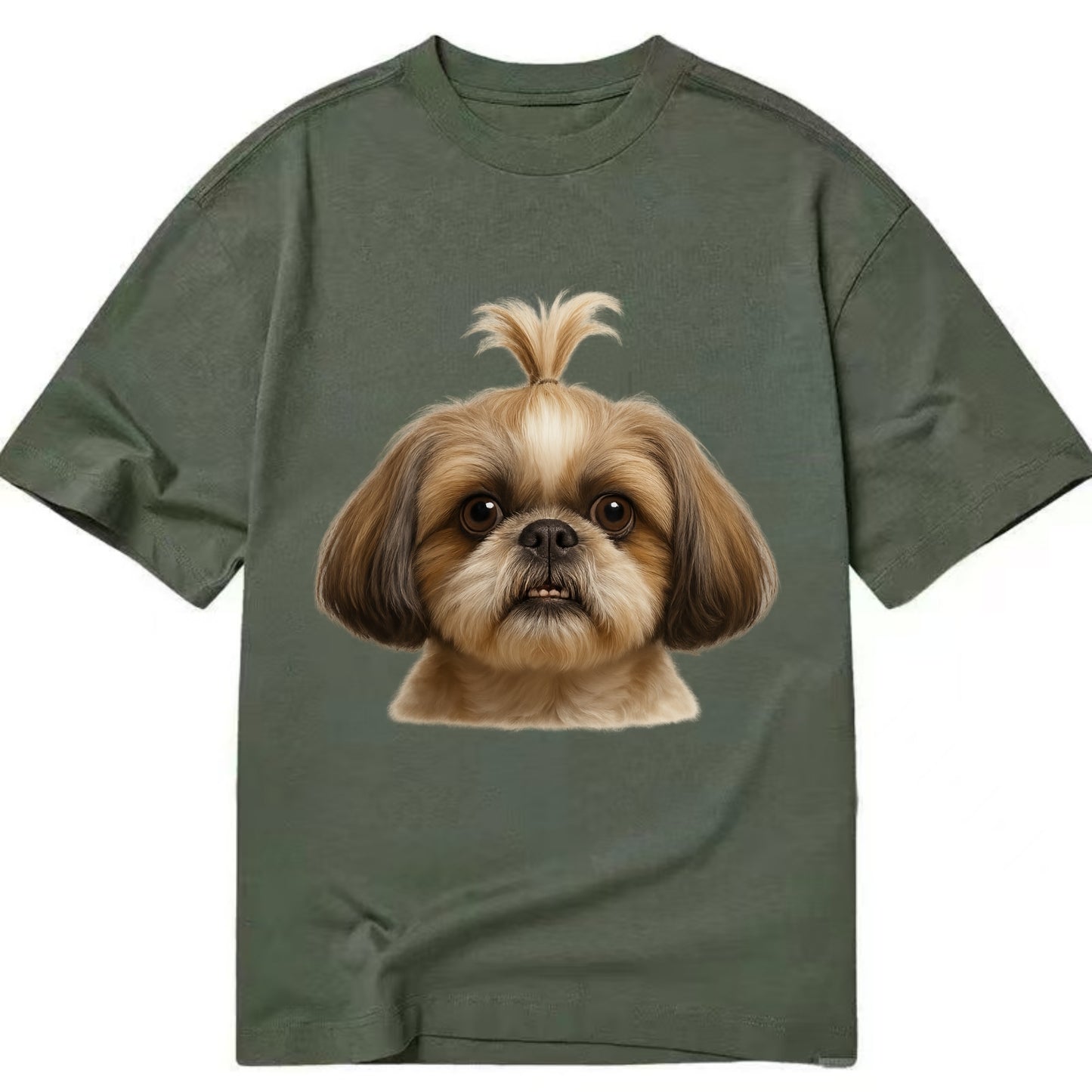 Shih Tzu  - Classic T-shirt - Army Green