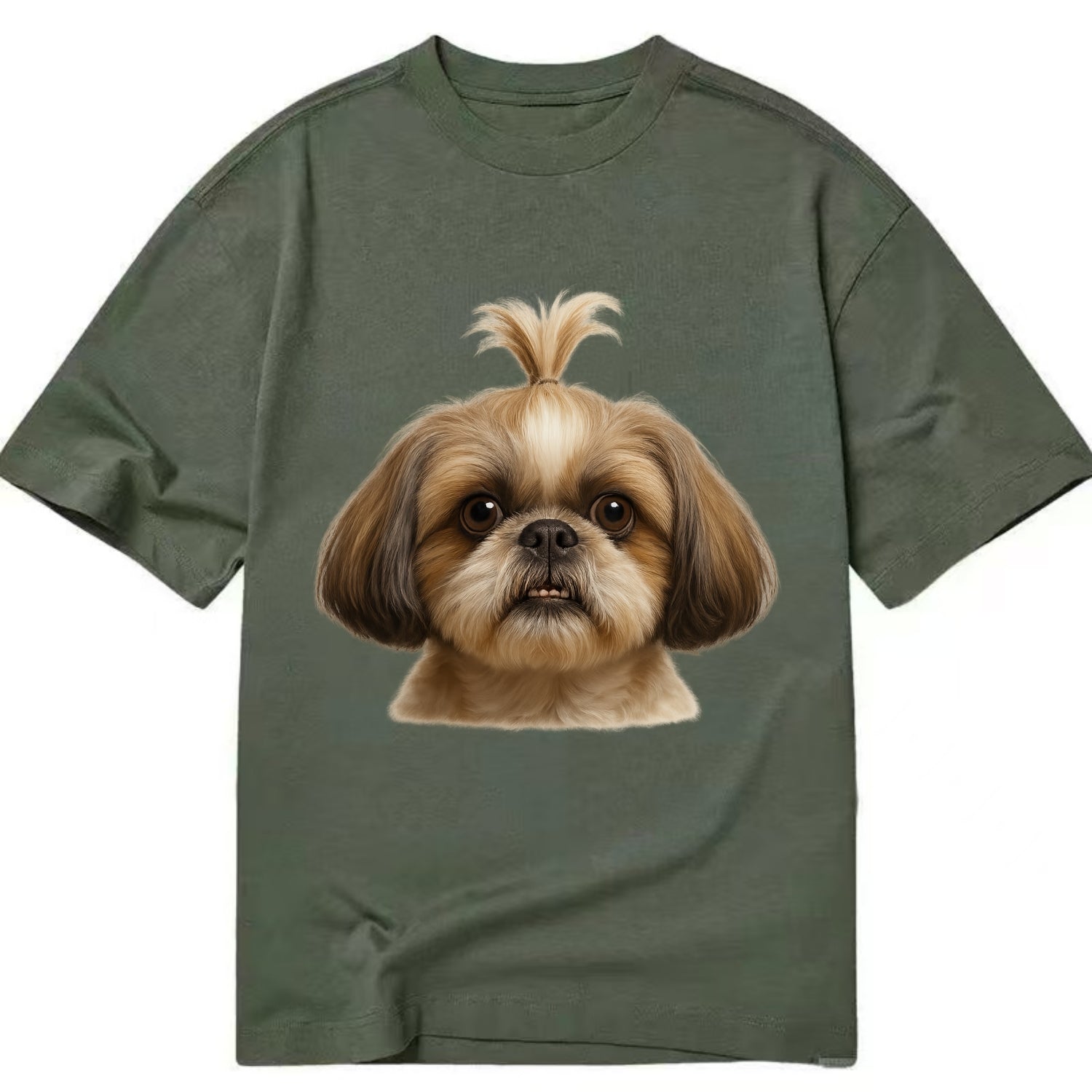 Shih Tzu  - Classic T-shirt - Army Green