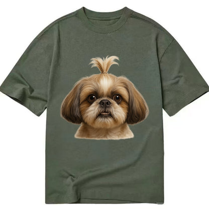 Shih Tzu  - Classic T-shirt - Army Green