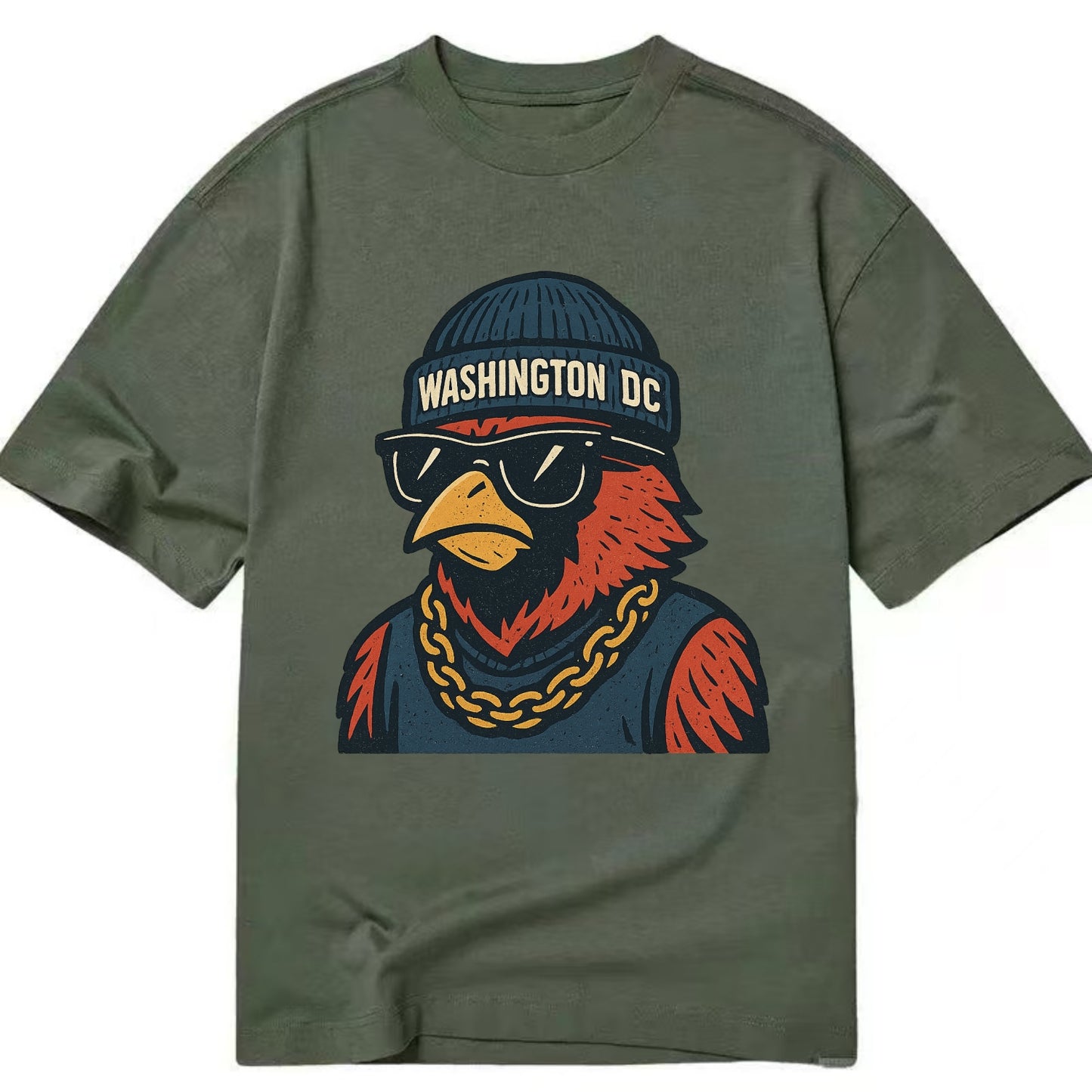 "cardinal" "washington Dc" "dc" "navy" "us East" - Classic T-shirt - Army Green
