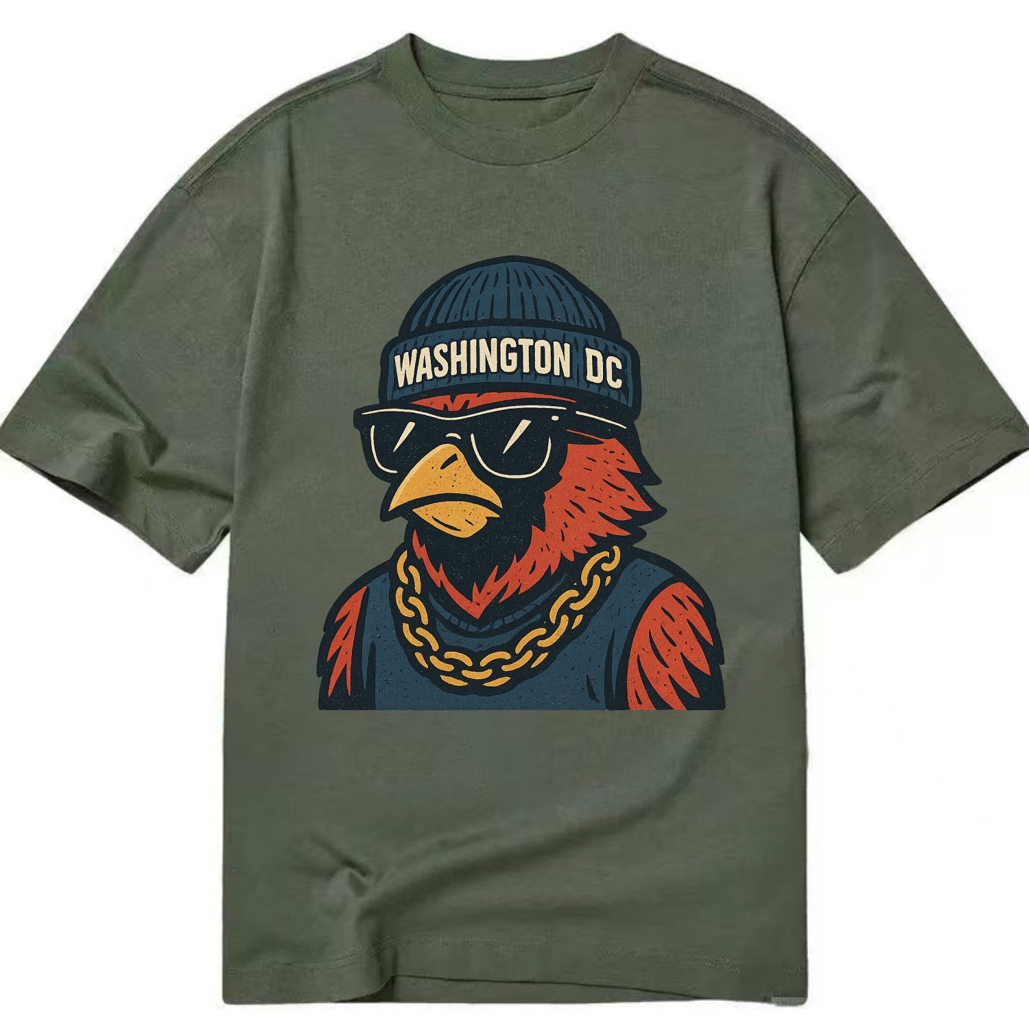 "cardinal" "washington Dc" "dc" "navy" "us East" - Classic T-shirt - Army Green