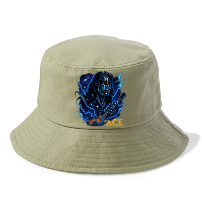 Cosmic Chrome Portrait - Bucket Hat - Army Green