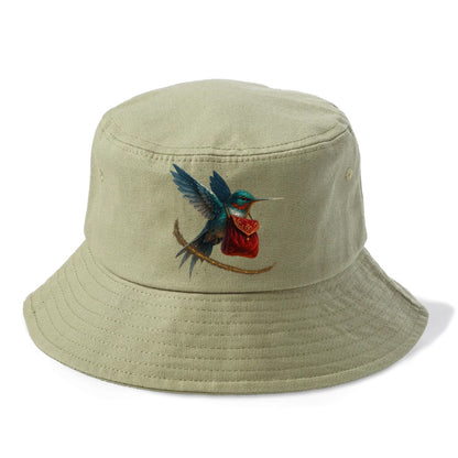 Frostbite Hummingbird Courier  - Bucket Hat - Army Green