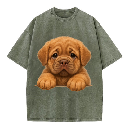 Neapolitan Mastiff  - Vintage T-shirt - Army Green