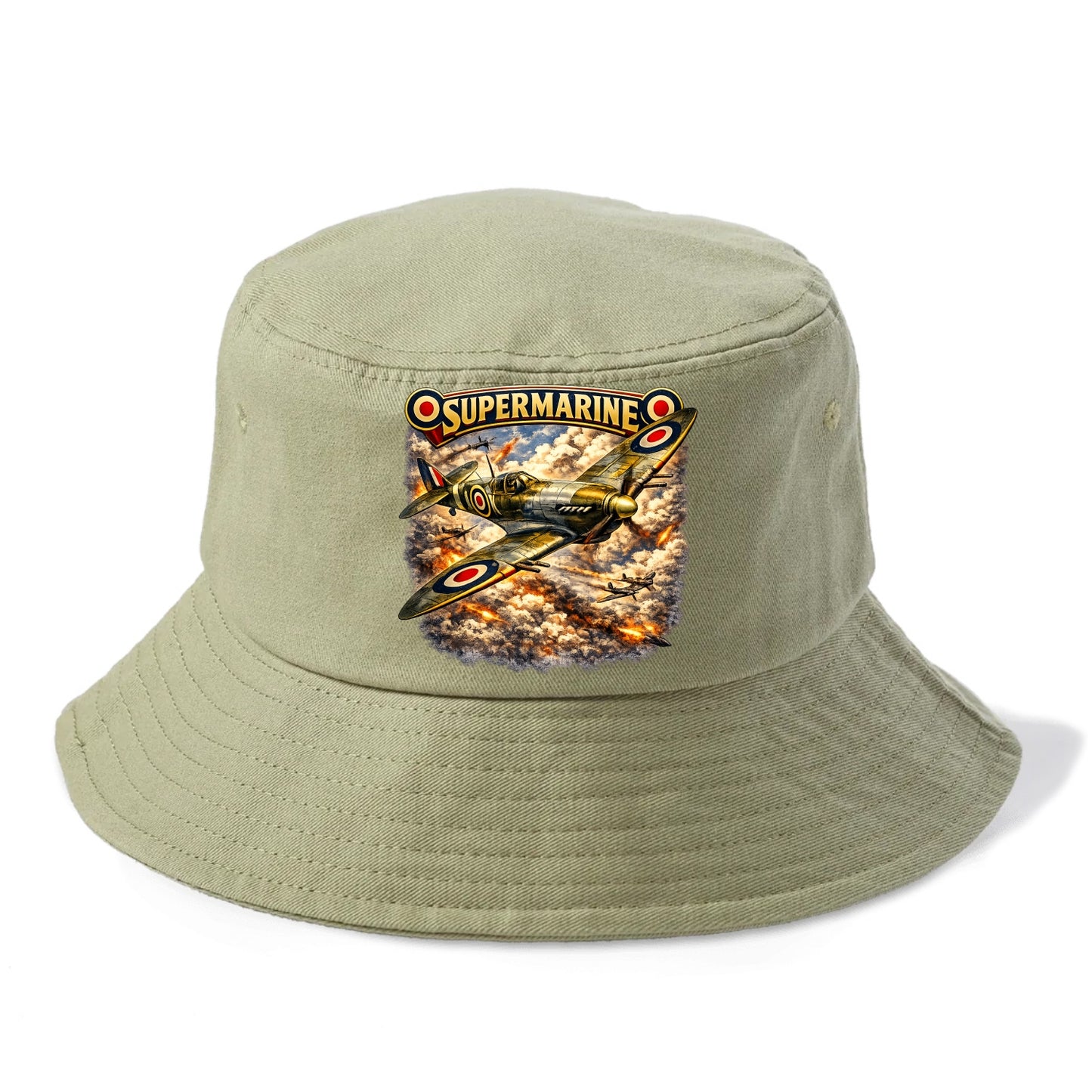 Supermarine Spitfire - Bucket Hat - Army Green