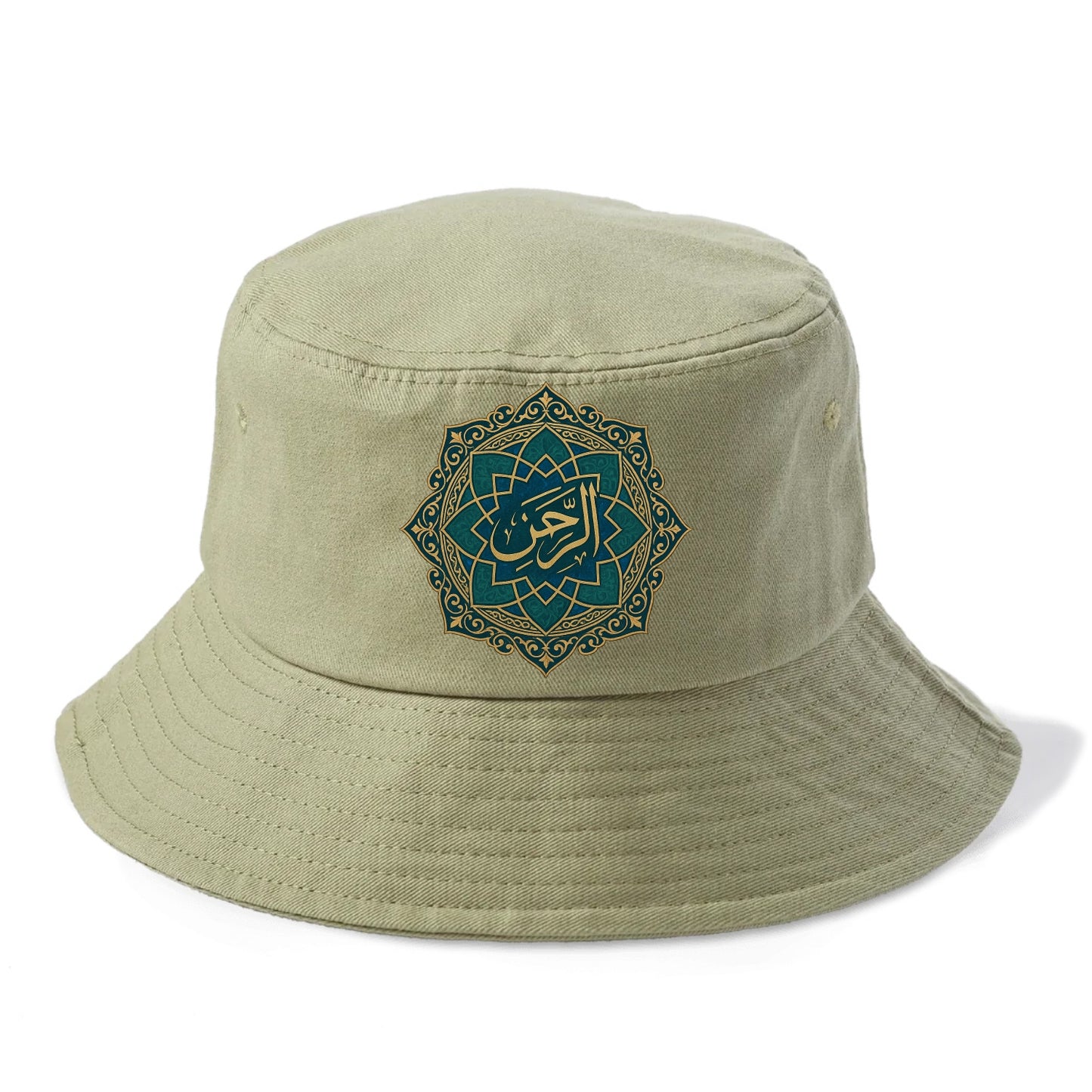 Ar-Rahman Geometric - Bucket Hat - Army Green