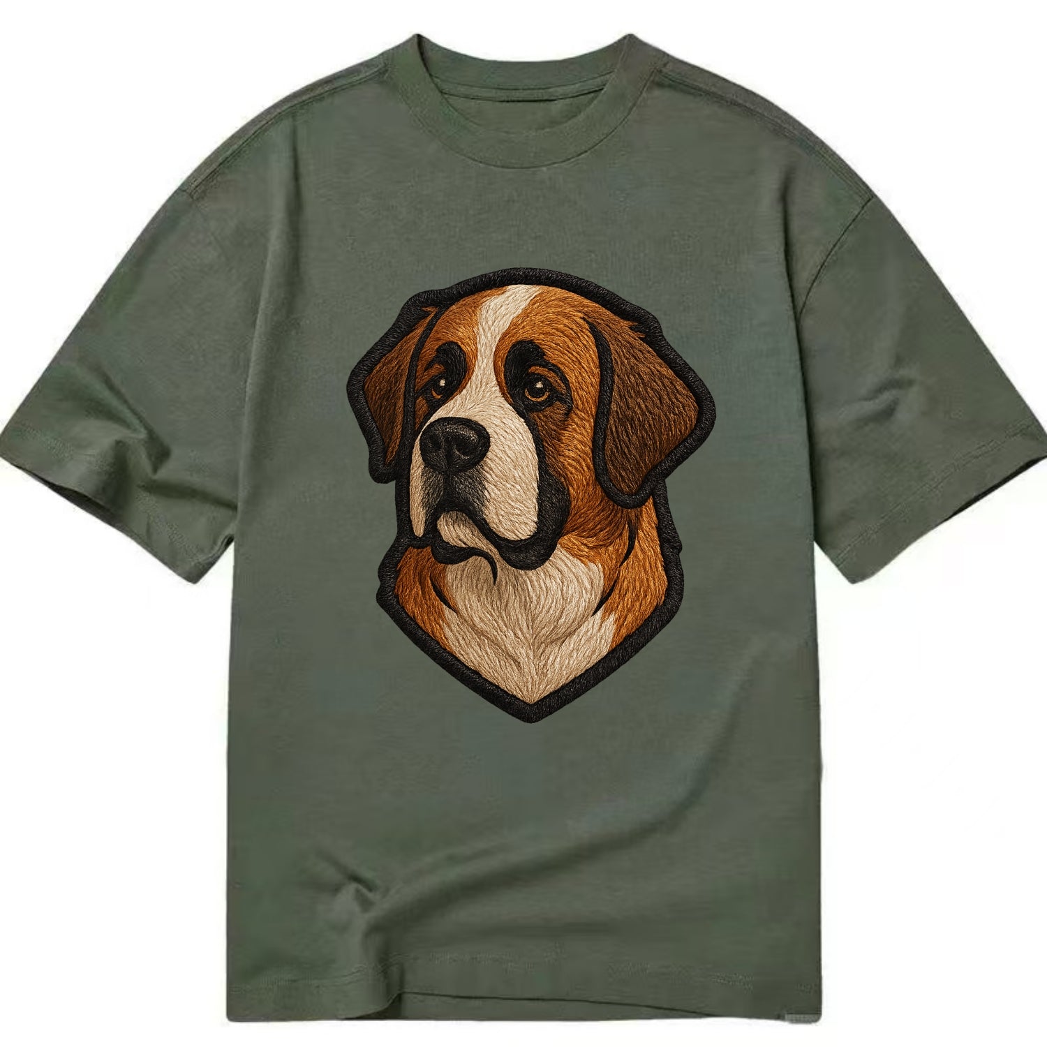 Saint Bernard - Modern gentle giant desi - Classic T-shirt - Army Green