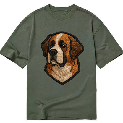 Saint Bernard - Modern gentle giant desi - Classic T-shirt - Army Green