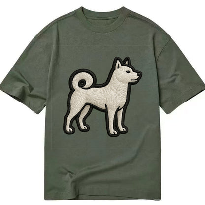 Kishu Ken - Contemporary white hunter de - Classic T-shirt - Army Green