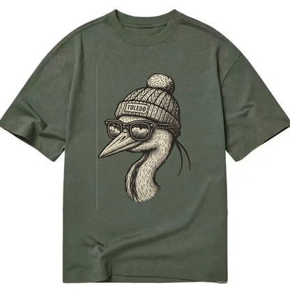 Toledo Great Blue Heron wearing Toledo b - Classic T-shirt - Army Green