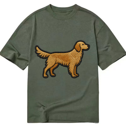 English Setter - Trendy feathered design - Classic T-shirt - Army Green