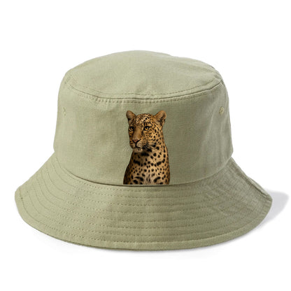 Leopard  - Bucket Hat - Army Green
