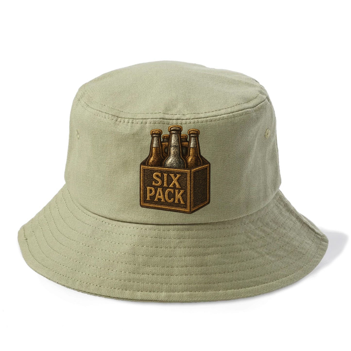 Six Pack  - Bucket Hat - Army Green