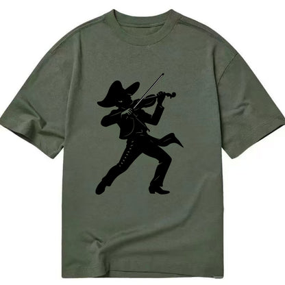 Mariachi violinist passionate performance - Classic T-shirt - Army Green