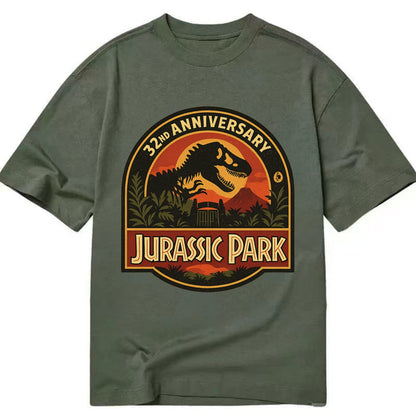 Jurassic Park 32nd Anniversary - Classic T-shirt - Army Green