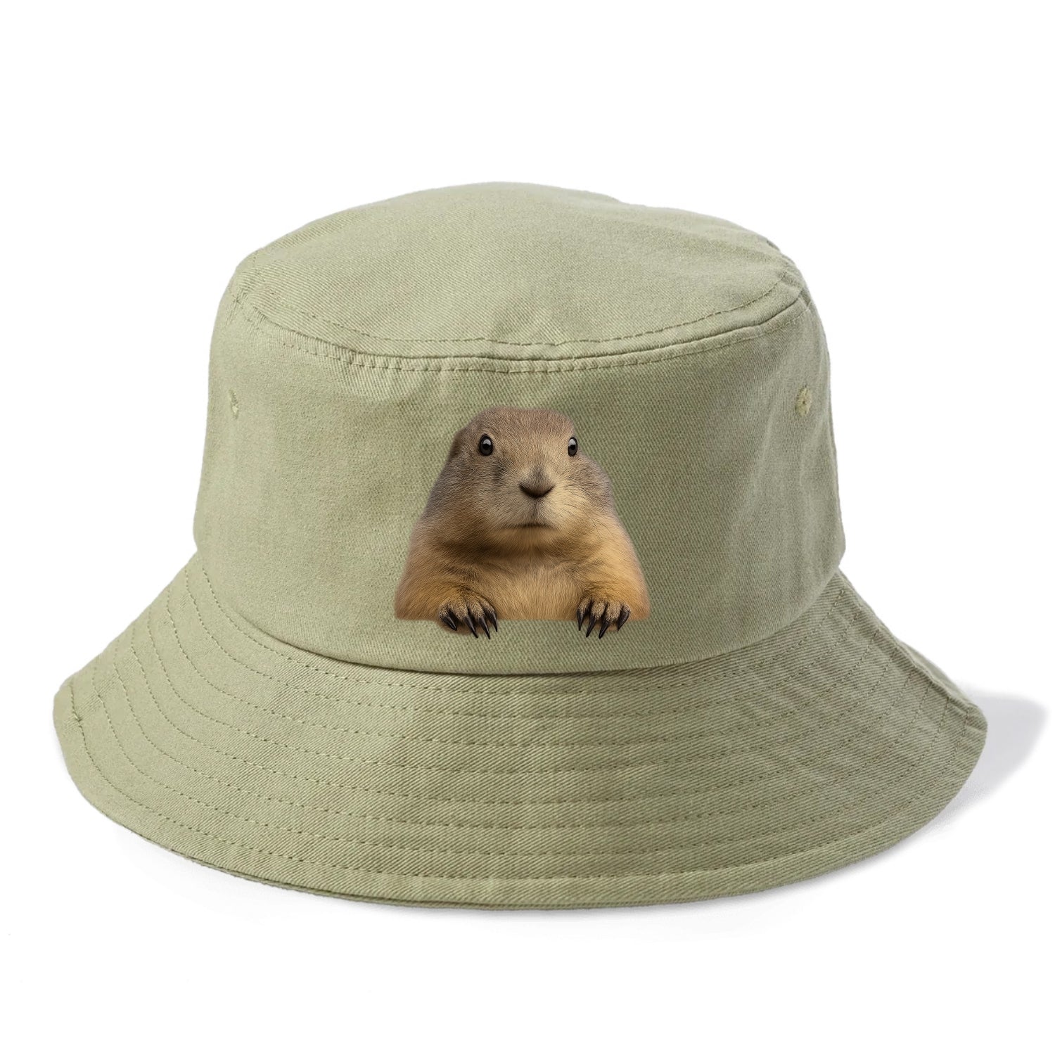 Prairie Dog  - Bucket Hat - Army Green