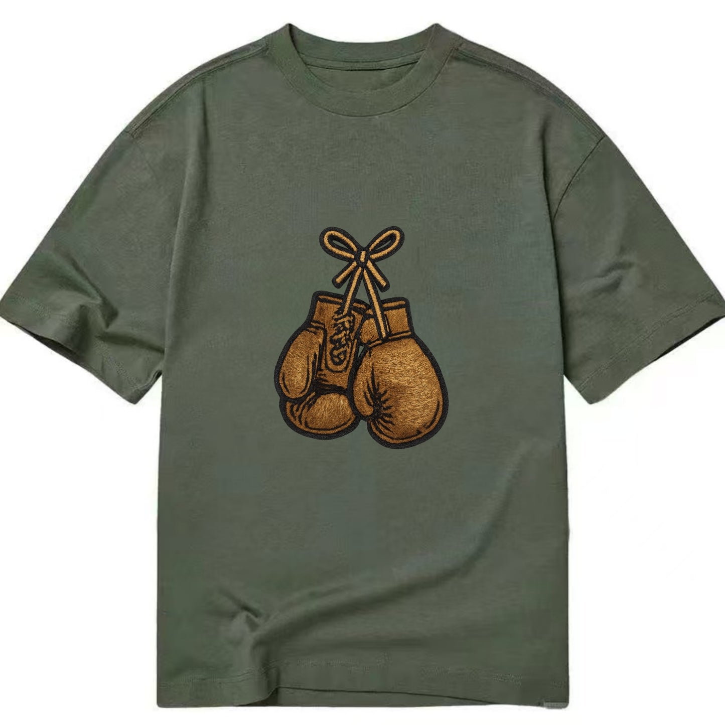 Boxing Gloves  - Classic T-shirt - Army Green