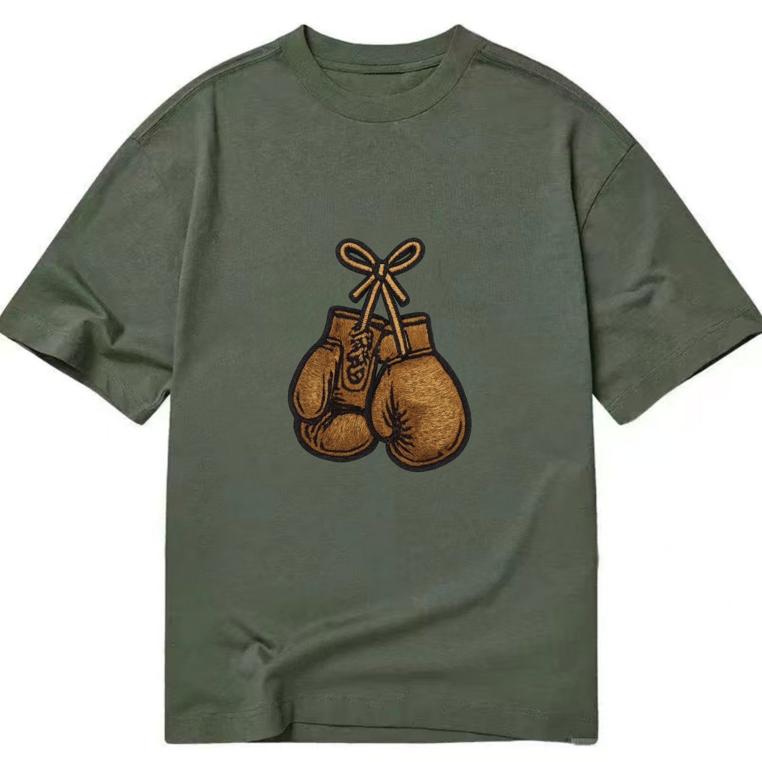Boxing Gloves  - Classic T-shirt - Army Green