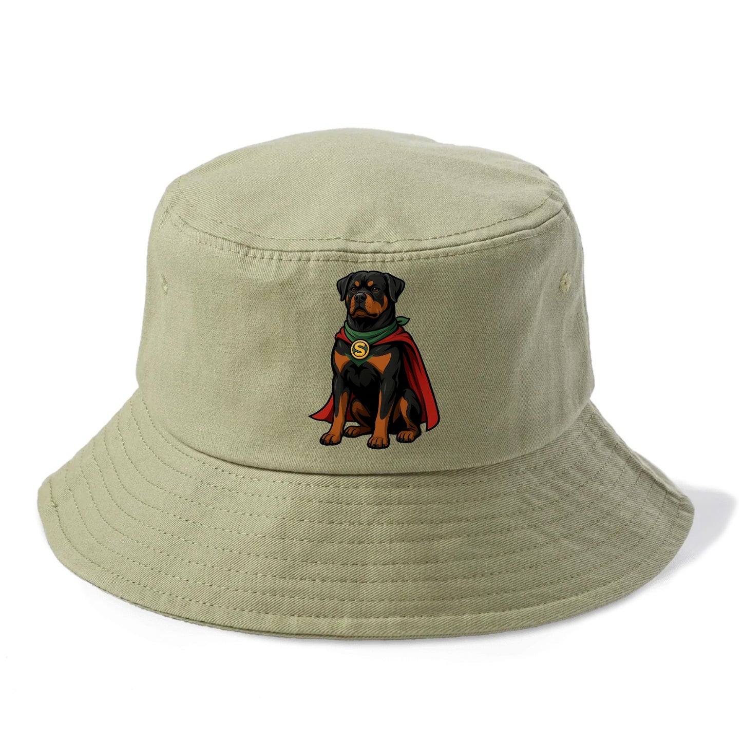 Rottweiler Strong Hero  - Bucket Hat - Army Green