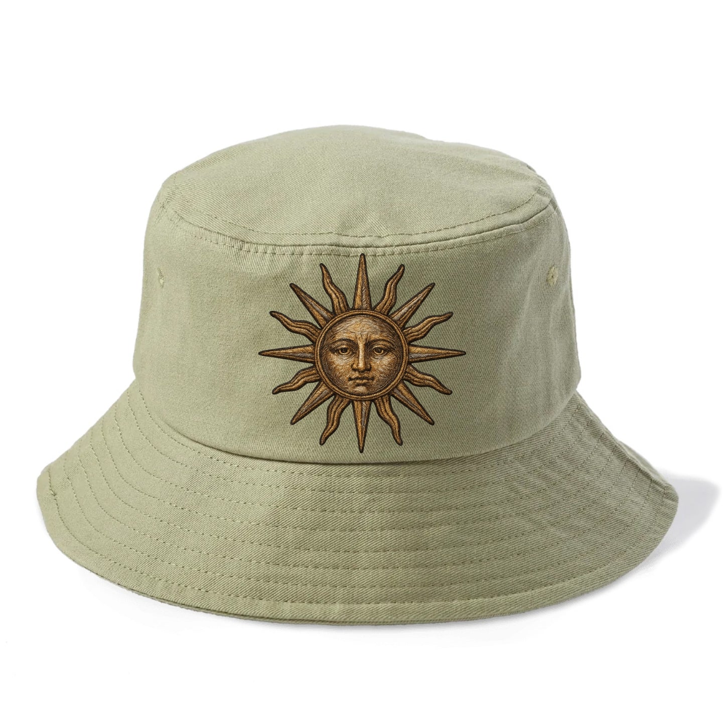 Sun Rays  - Bucket Hat - Army Green