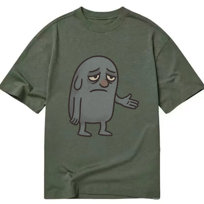 FOLLOWERS ARE GHOSTS | Transparent crowd following nobody - Classic T-shirt - Army Green
