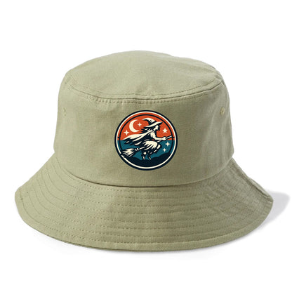 Mystic Night Witch Emblem - Bucket Hat - Army Green