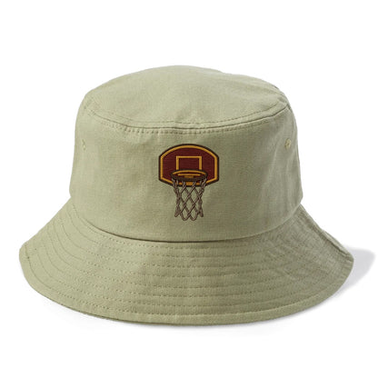Basketball Hoop  - Bucket Hat - Army Green