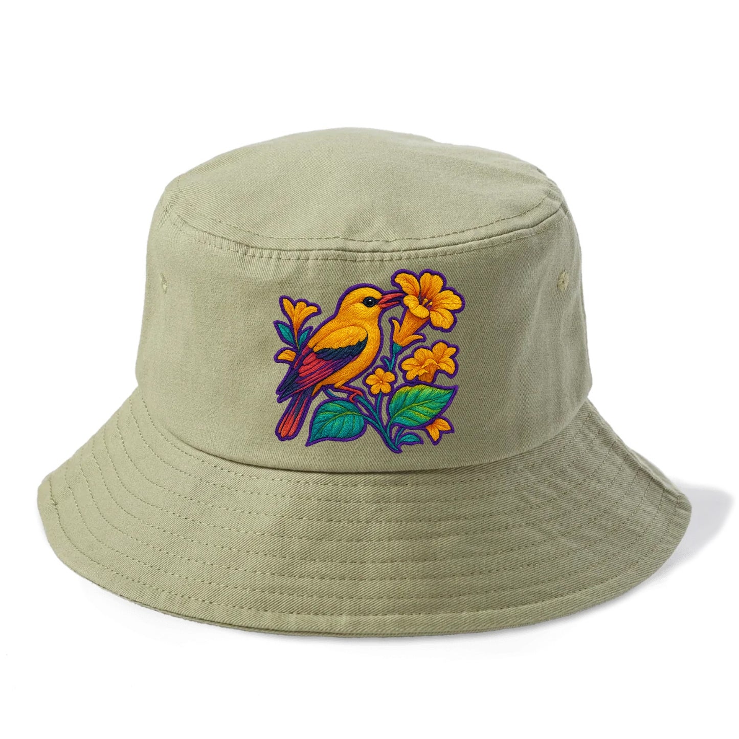 Golden Oriole - Bucket Hat - Army Green