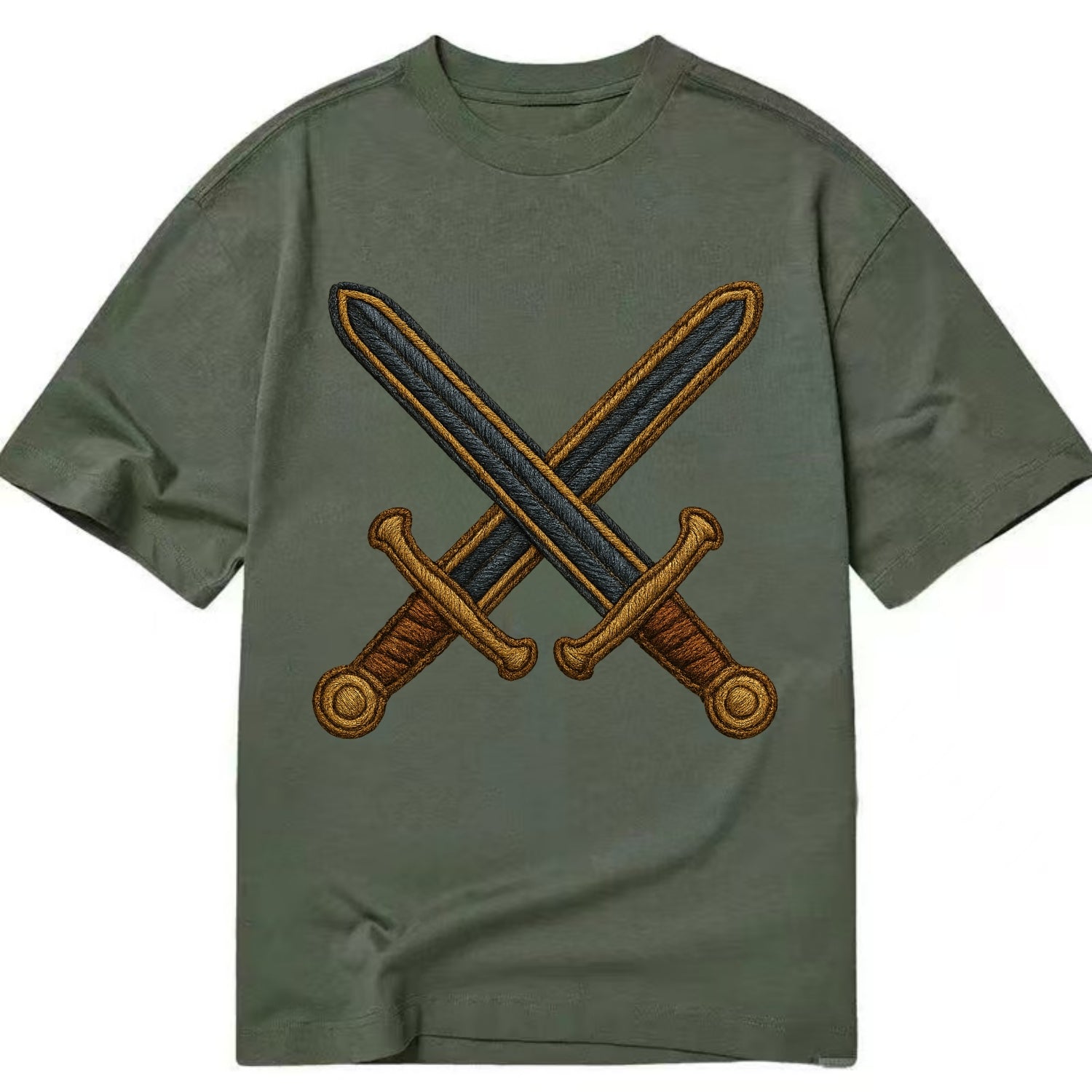 Crossed Swords  - Classic T-shirt - Army Green