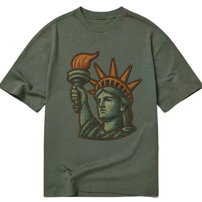 Statue of Liberty  - Classic T-shirt - Army Green