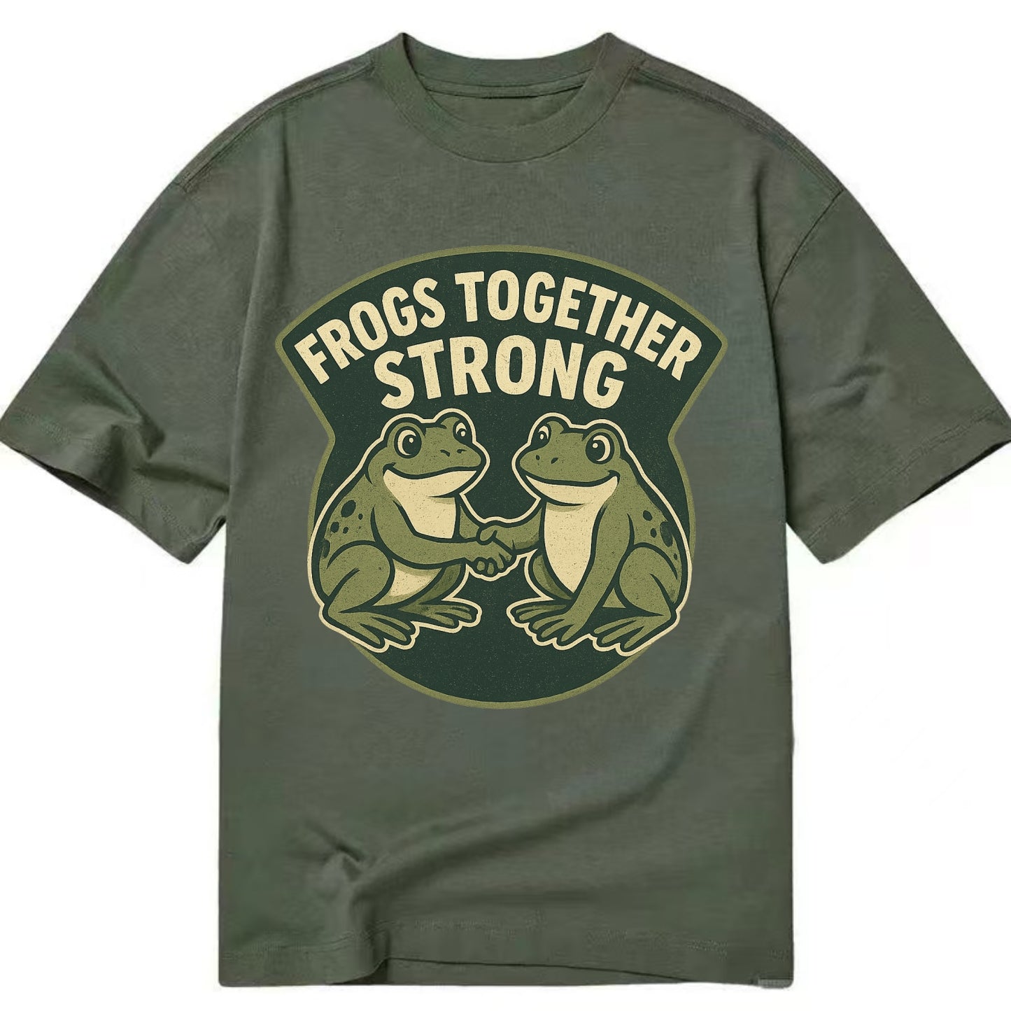 Frogs Together Strong 3 - Classic T-shirt - Army Green