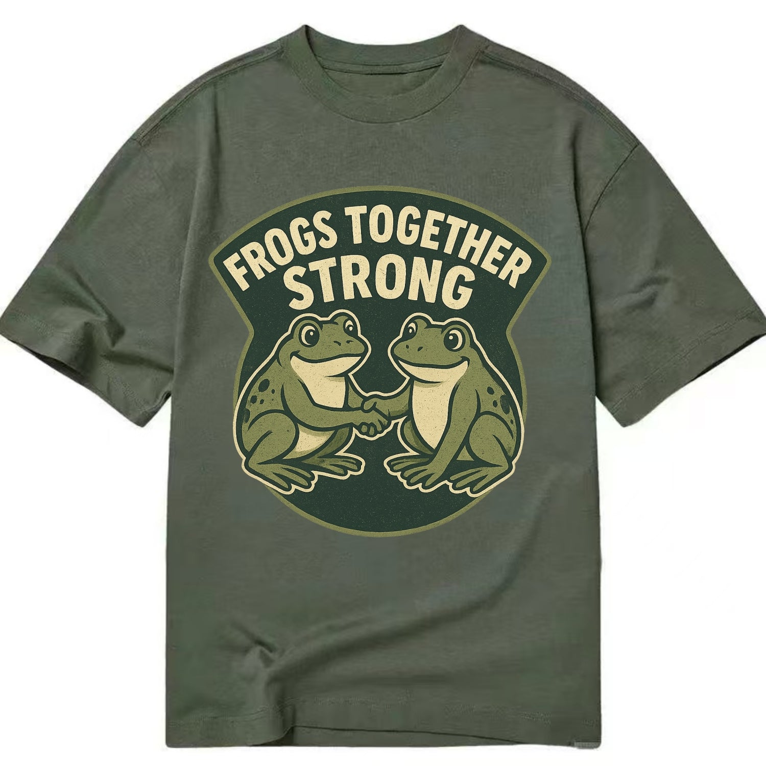 Frogs Together Strong 3 - Classic T-shirt - Army Green