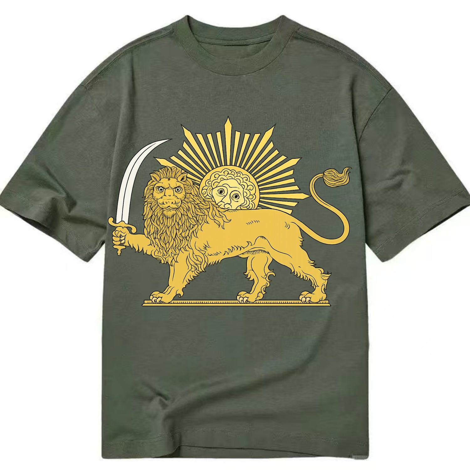 Shir O Khorshid - Classic T-shirt - Army Green