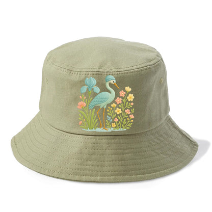 Mint Crane - Bucket Hat - Army Green