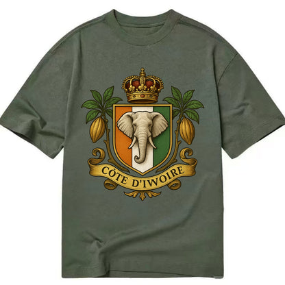 Ivory Coast Royal Logo  - Classic T-shirt - Army Green