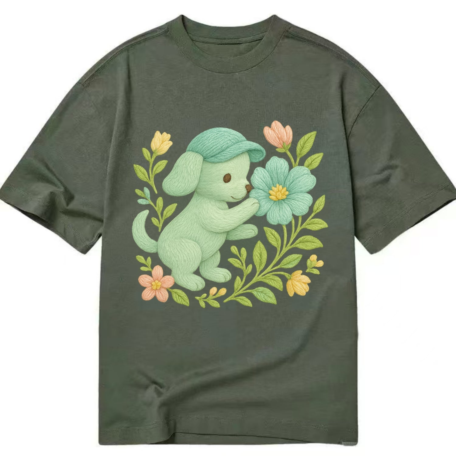 Mint Puppy - Classic T-shirt - Army Green