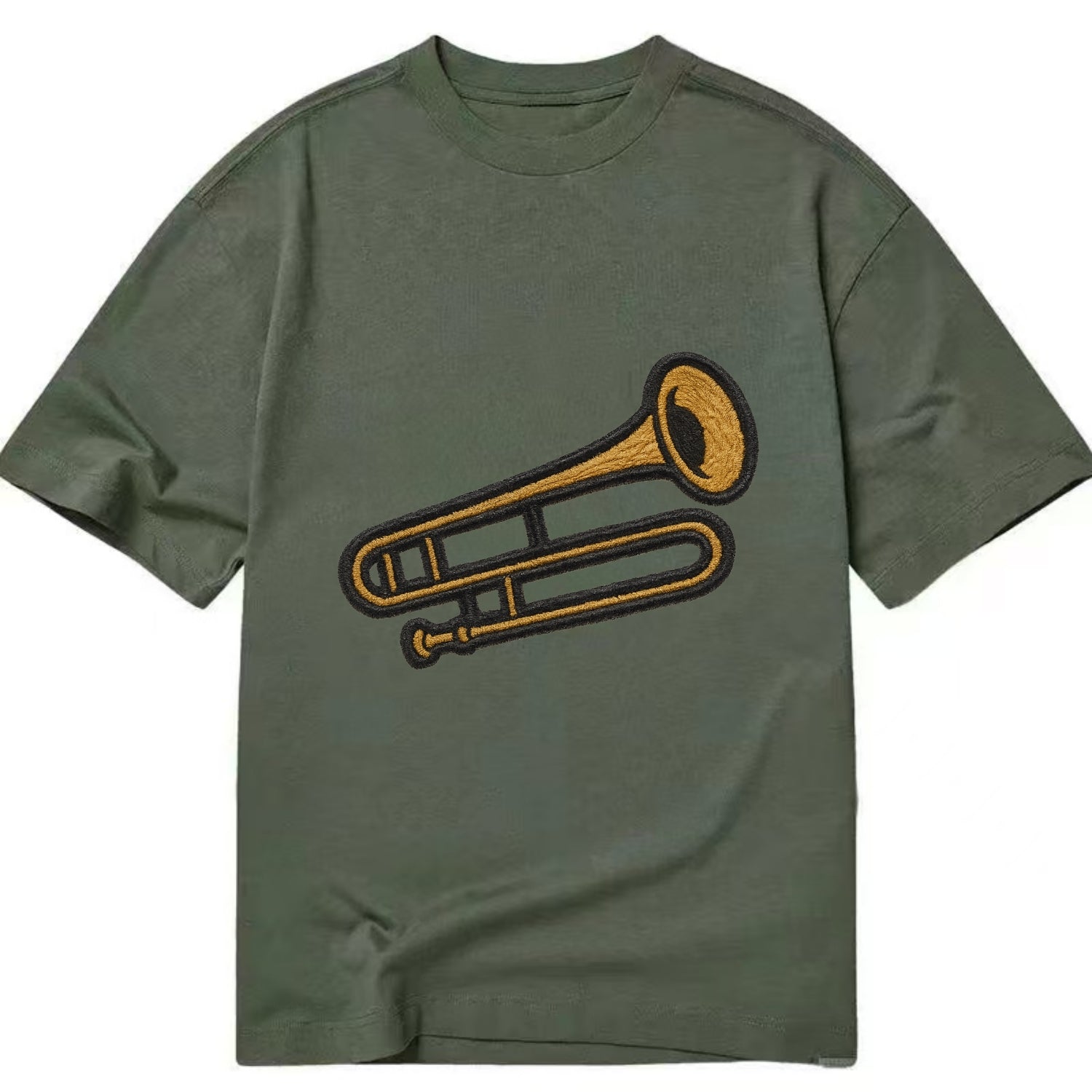 Trombone  - Classic T-shirt - Army Green