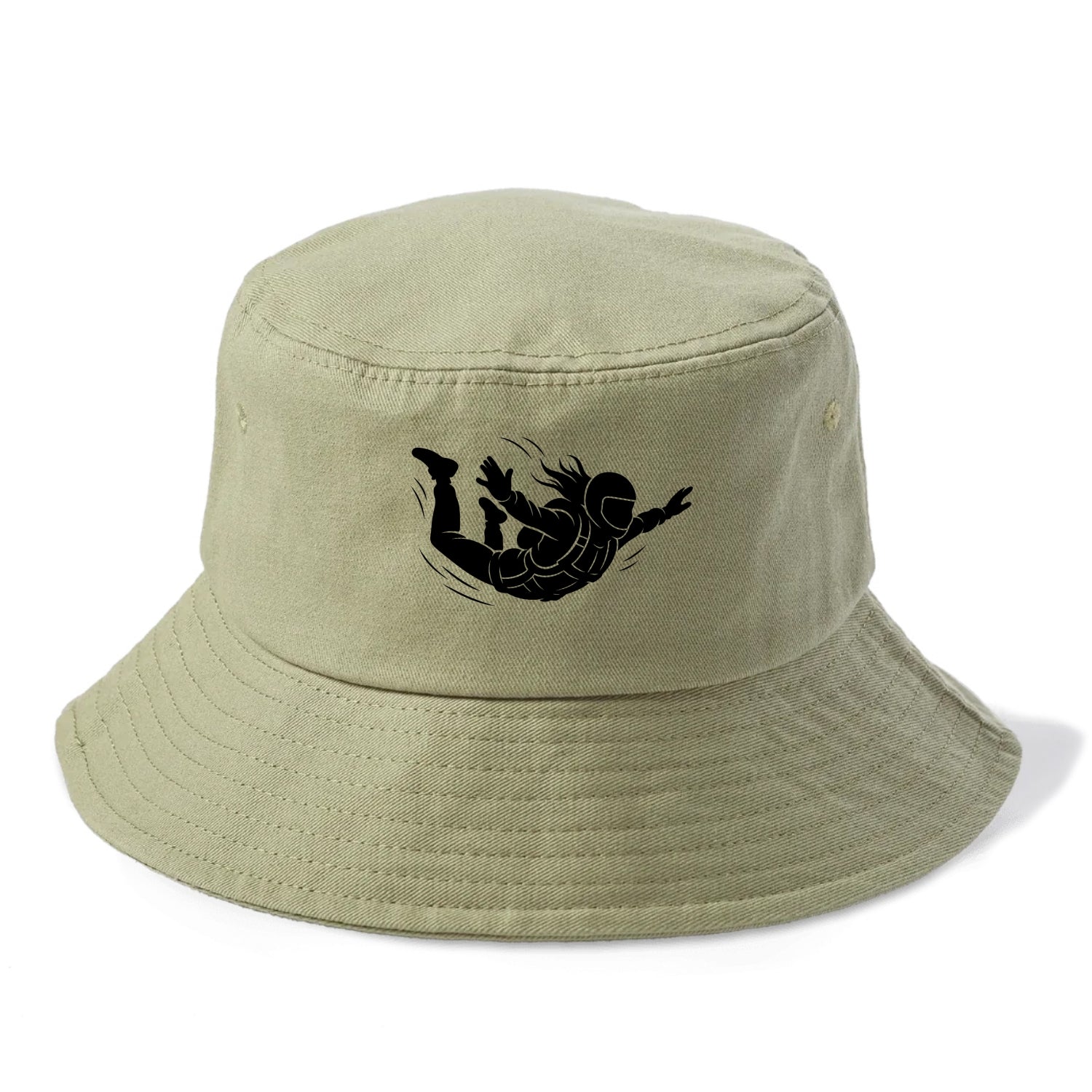 Skydiver free-fall position - Bucket Hat - Army Green