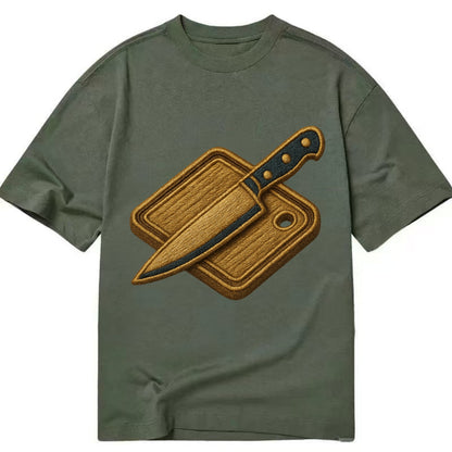 Chef knife with cutting board - culinary enthusiast - Classic T-shirt - Army Green