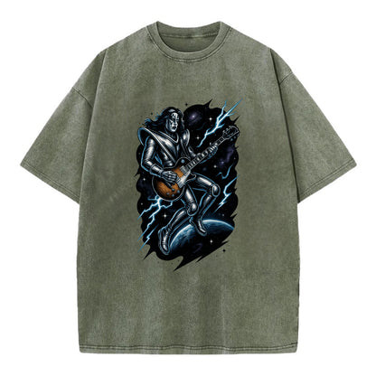 Ace in Zero Gravity - Vintage T-shirt - Army Green