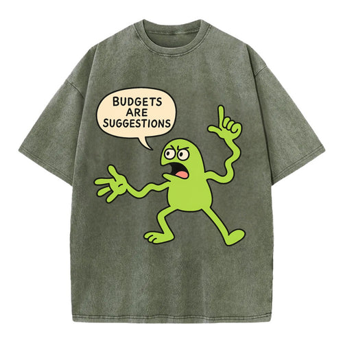 BUDGETS ARE SUGGESTIONS | Rebellious calculator - Vintage T-shirt