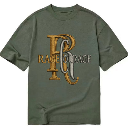 RAGE;COURAGE MODE Warrior Green Hat - Classic T-shirt - Army Green