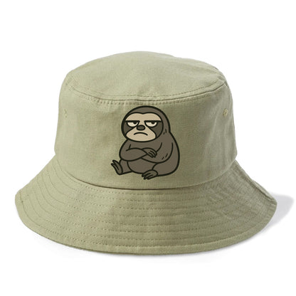 The Sloth Judging Silently - Bucket Hat - Army Green