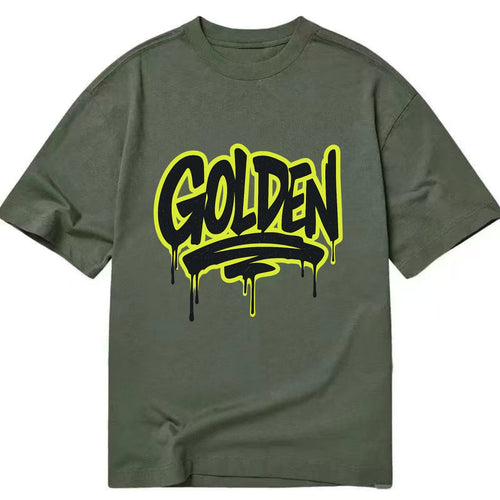 Bold typography design - GOLDEN - precious, valuable, excellent - Classic T-shirt
