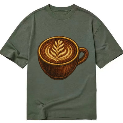 Latte Art  - Classic T-shirt - Army Green