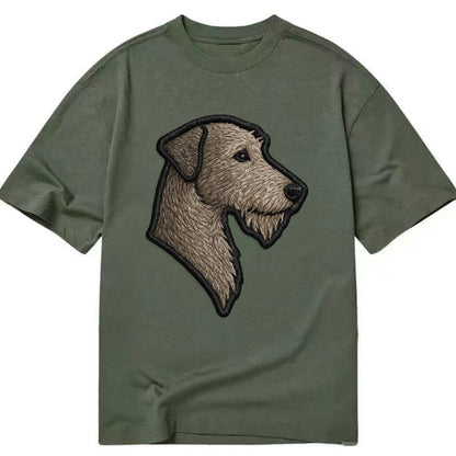 Irish Wolfhound - Modern gentle giant lo - Classic T-shirt - Army Green