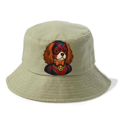 Cavalier King Charles Friendly Hero  - Bucket Hat - Army Green