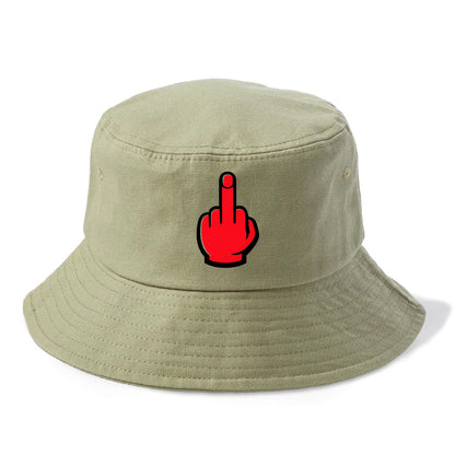 Bold Defiance Icon - Bucket Hat - Army Green
