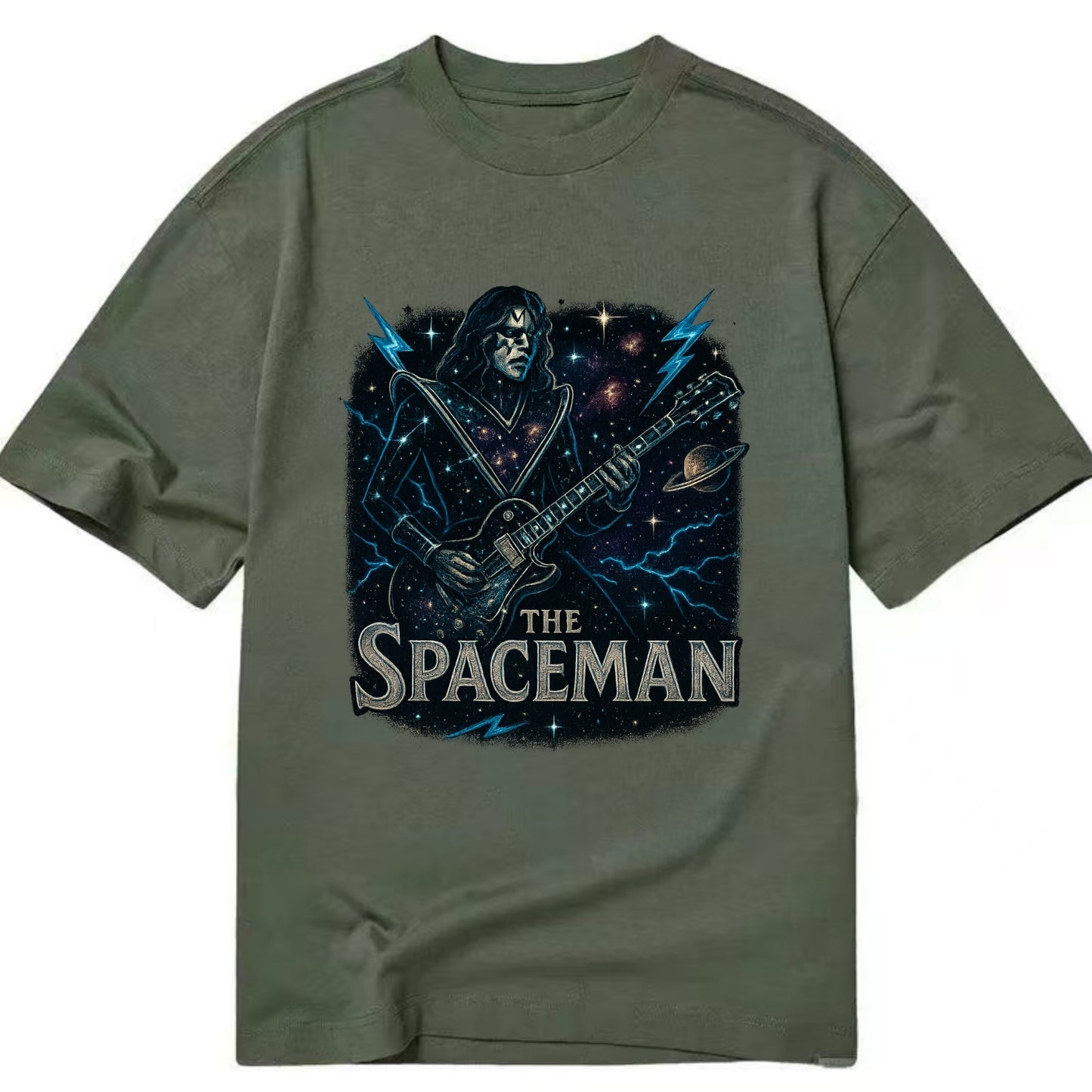 Spaceman Constellation - Classic T-shirt - Army Green