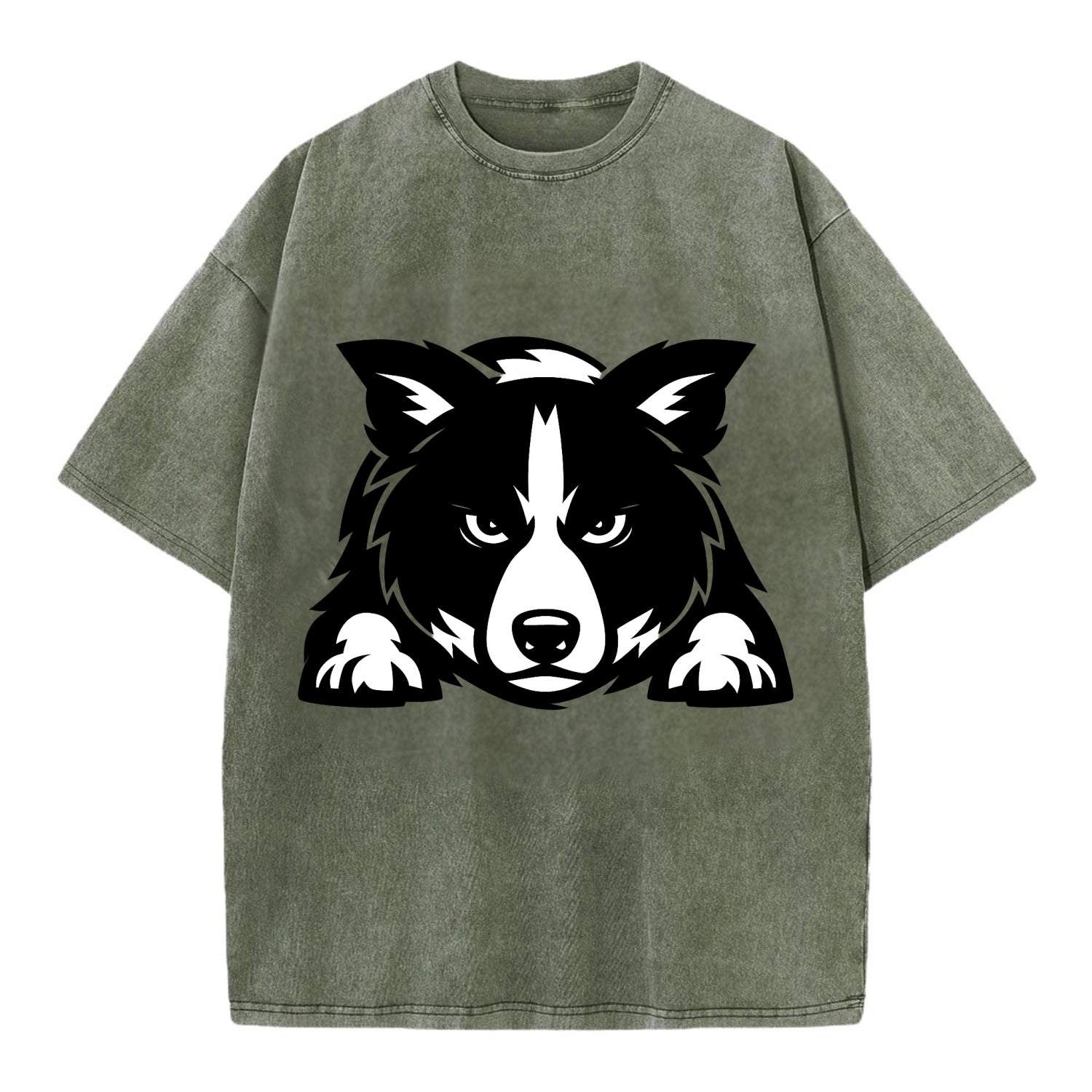 Focused Loyalty - Vintage T-shirt - Army Green